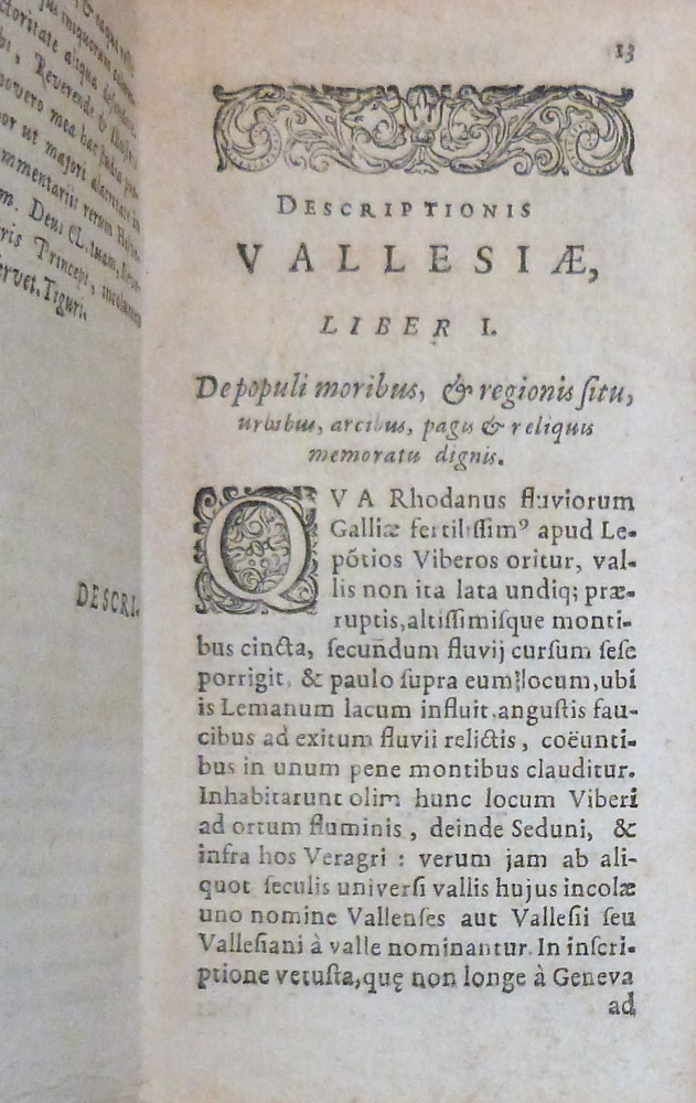 Simler, Josias. Vallesiae et Alpium descriptio. Leida, Ex officina Elzeviriana, 1633. 