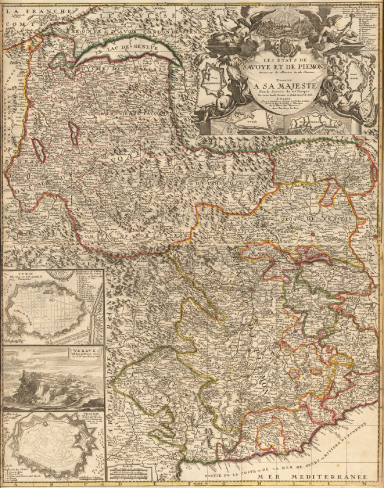 Les Etats de Savoye et de Piemont. Parigi, Jean Baptiste Nolin, 1691.