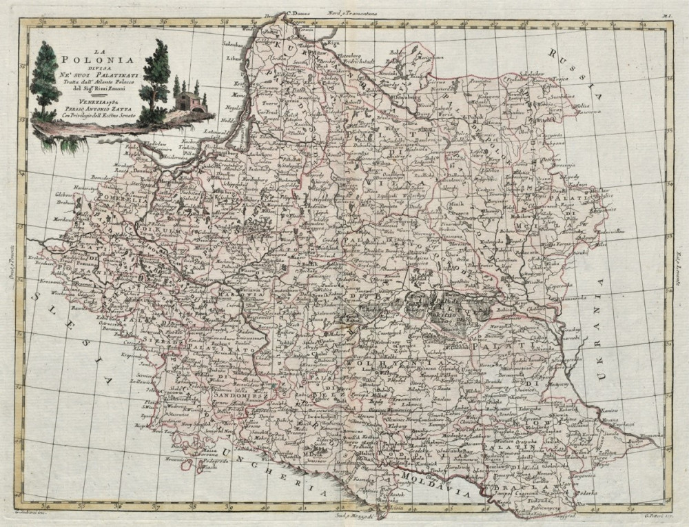 La Polonia. Venezia, Antonio Zatta, 1782.
