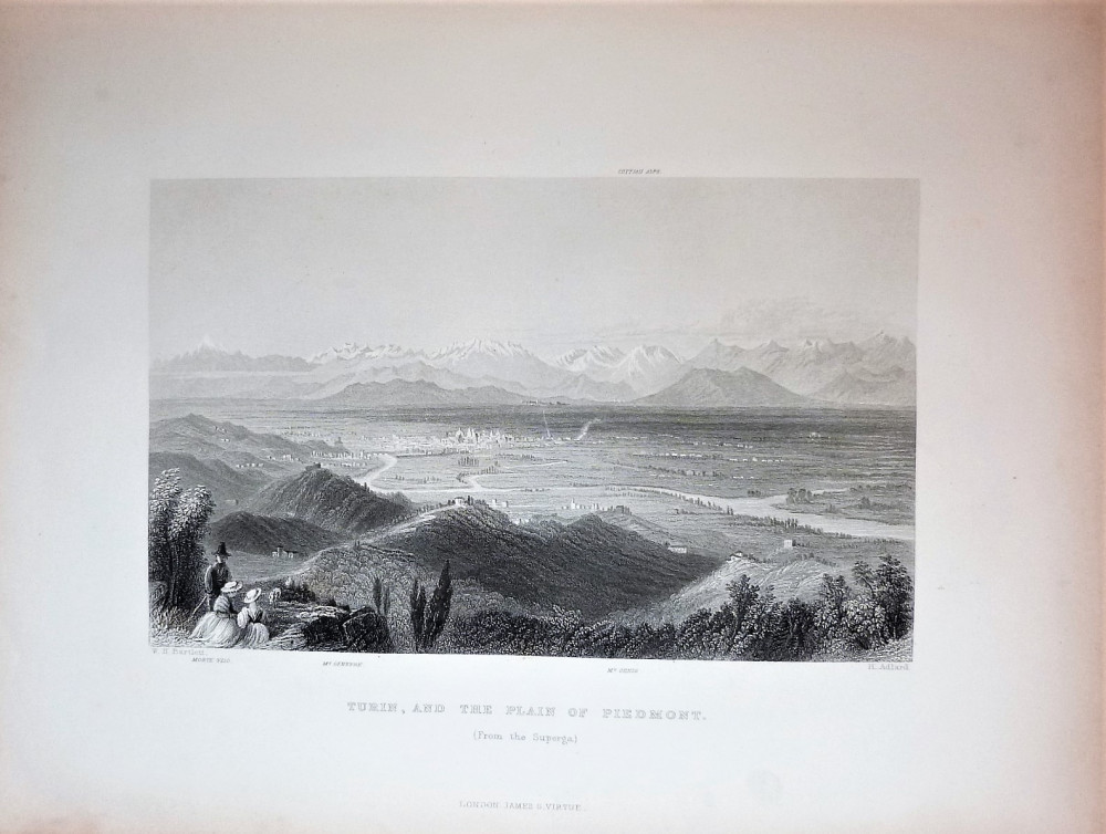 Costello, Dudley. Piedmont and Italy, from the Alps to the Tiber. London, James & Virtue, 1861.	