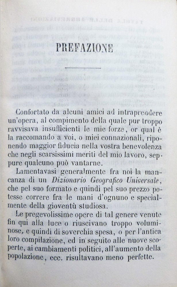 Cressoni, B. E. Dizionario tascabile di geografia universale compilato ad uso delle scuole. Torino, Libreria Sociale Editrice, 1854.