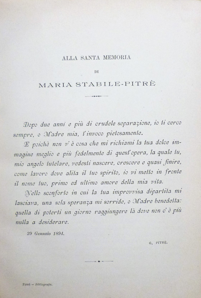 Pitrè, Giuseppe. Bibliografia delle tradizioni popolari. Torino-Palermo, Carlo Clausen, 1894.