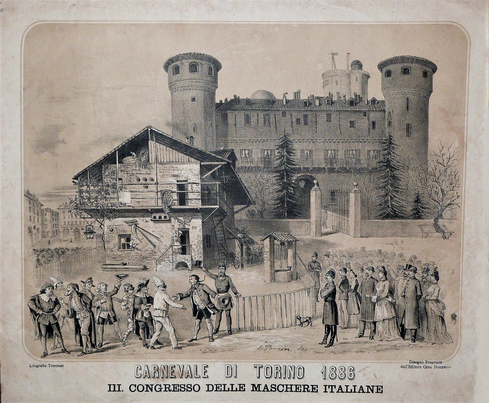 Terss Congress dle Mascre Italiane. Torino, Cena, 1886.