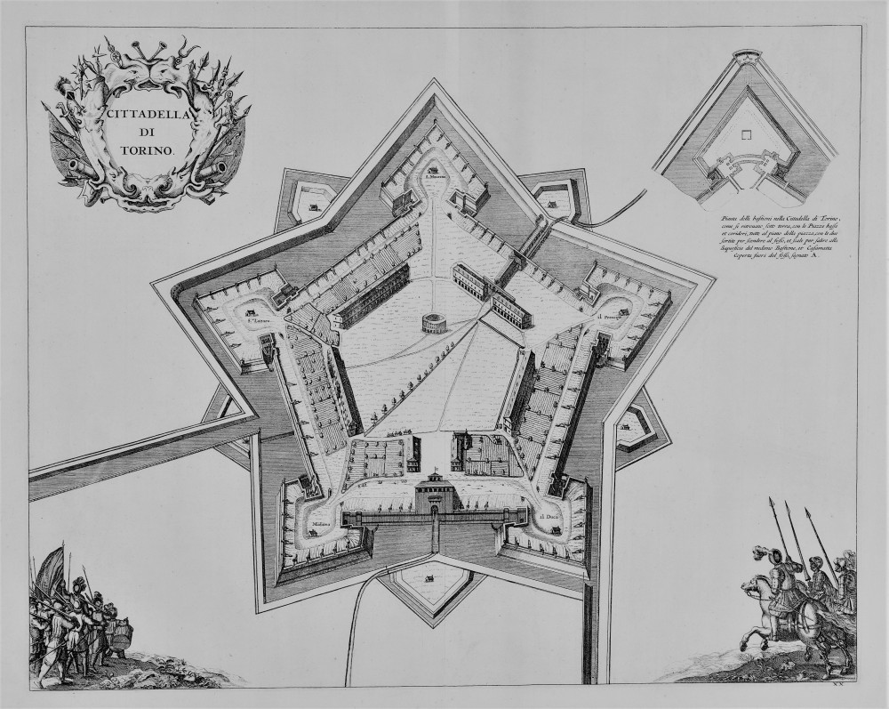 Cittadella di Torino. Amsterdam, Joannis Blaeu, 1682.