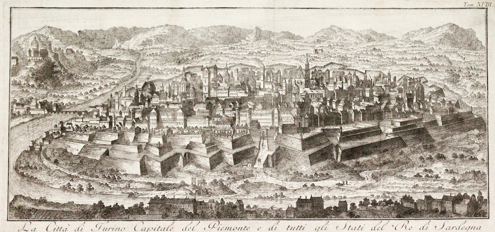 La città di Torino Capitale del Piemonte e di tutti gli Stati del Re di Sardegna. Venezia, Thomas Salmon, 1751.