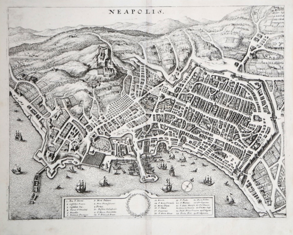 Neapolis. Francoforte, Matthäus Merian, 1640.