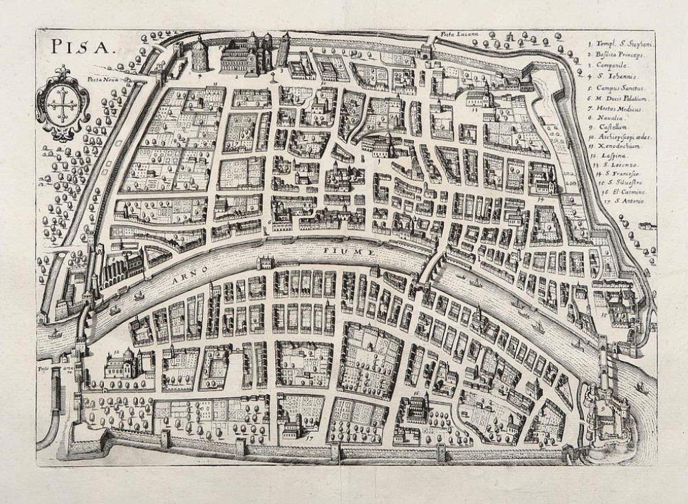 Pisa. Francoforte, Matthäus Merian, 1640.