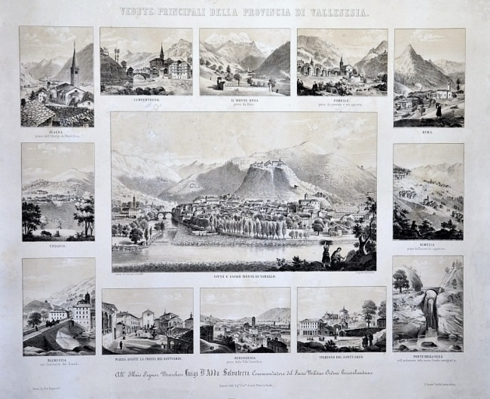 Vedute principali della provincia di Vallesesia. Torino, fratelli Doyen, 1854.