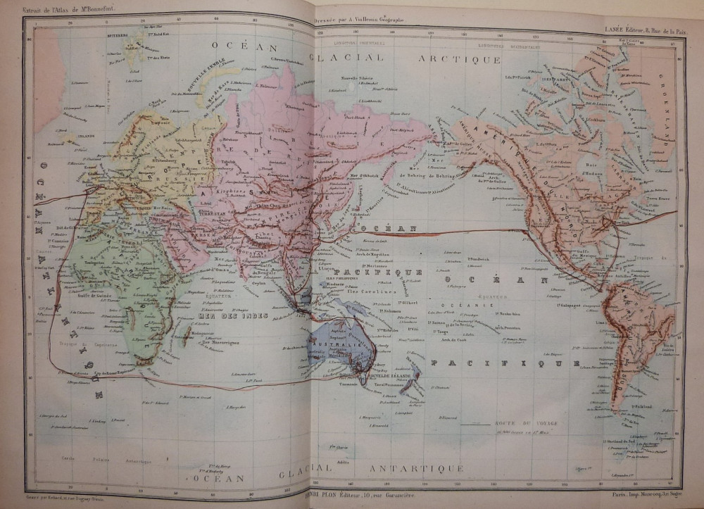 Beauvoir, Ludovic Comte de. Voyage autour du monde: Australie, Java, Siam, Canton, Pekin, Yeddo, San Francisco. Parigi, Henri Plon, 1873.