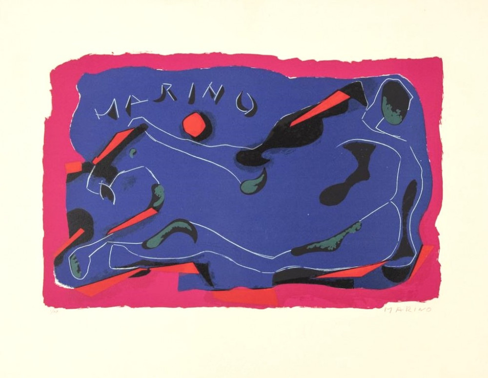 Marini, Marino. Cavallo viola. 1974.