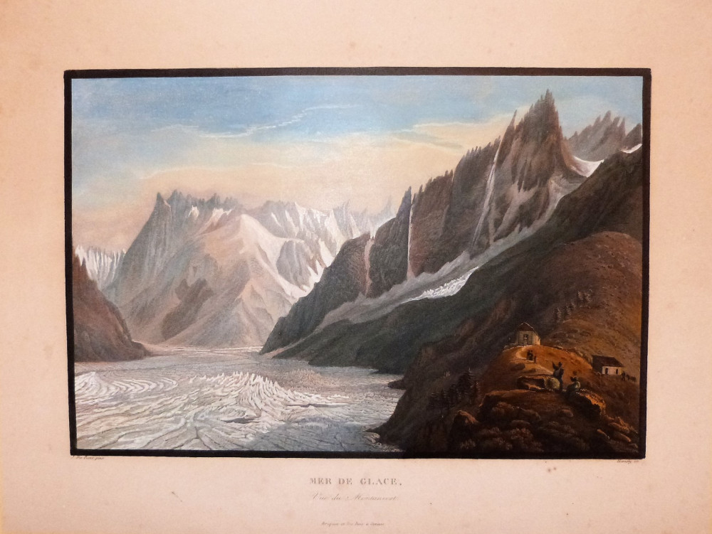 Mer de Glace vue du Montanvert. Ginevra, Lukas Weber, 1840-1845 circa.