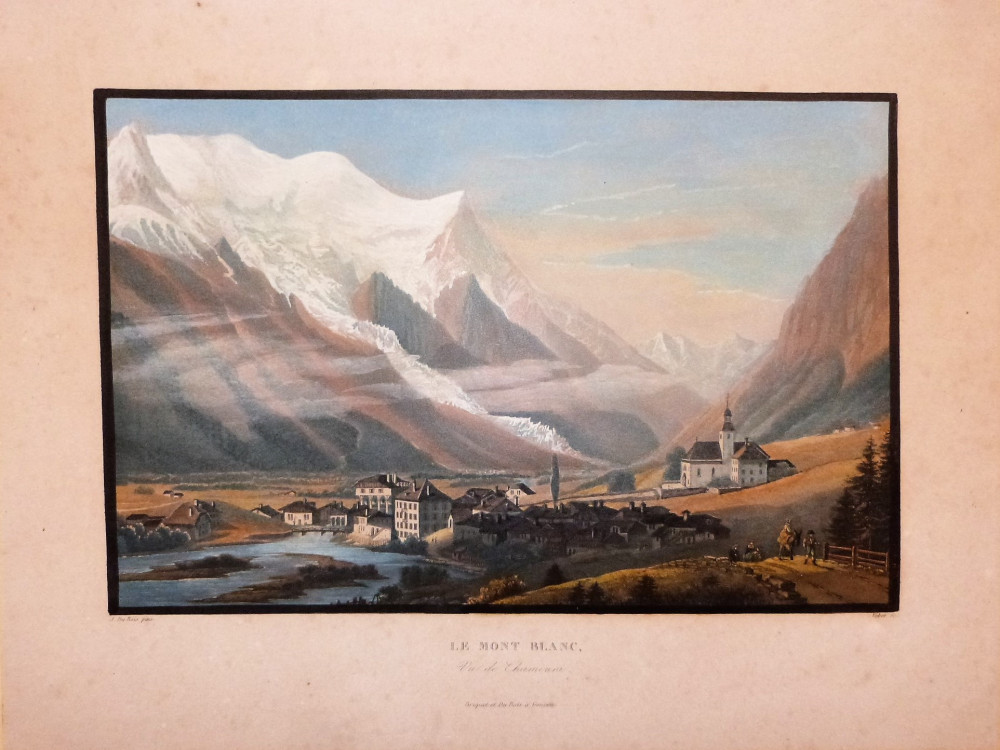 Le Mont Blanc vu de Chamouni. Ginevra, Lukas Weber, 1840-1845 circa.
