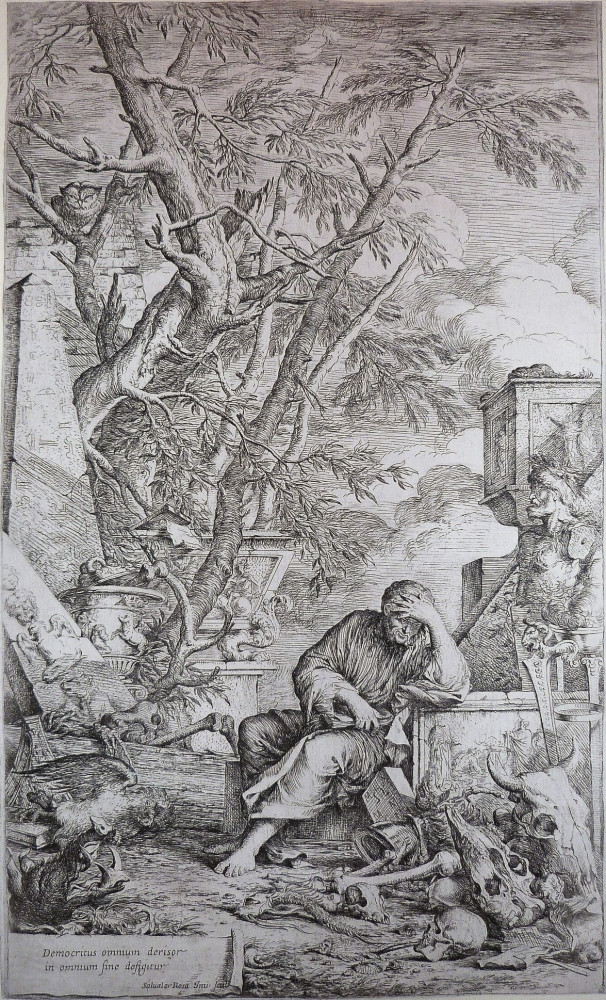 Rosa, Salvator. Democrito in meditazione. Roma, 1662.