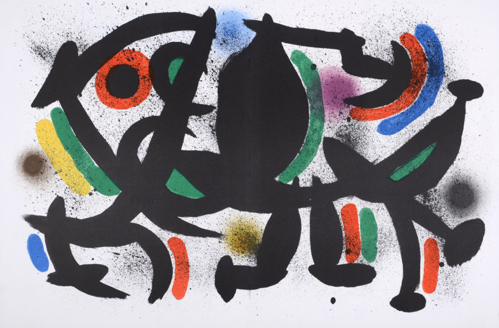 Mirò, Joan. Miró Lithographe - Plate VIII. Parigi, A. C. Marzo & C., 1972.