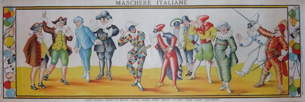Maschere italiane. Milano, Stabilimento F. Milani, 1931-1932.