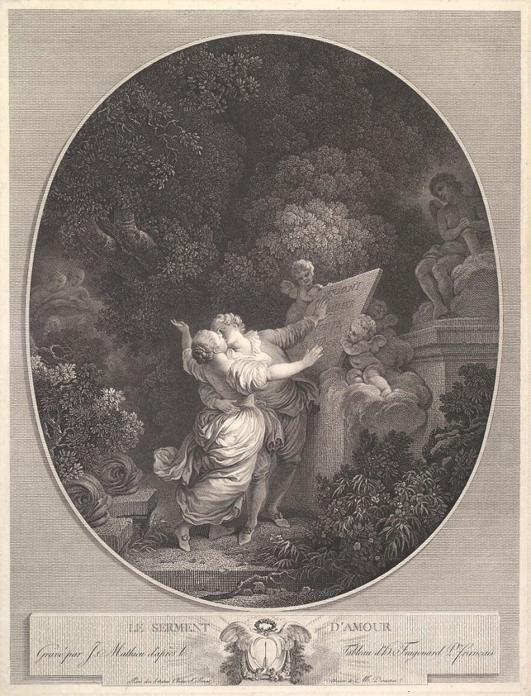 Le Serment d’amour. Parigi, Jean Mathieu, 1770 circa.