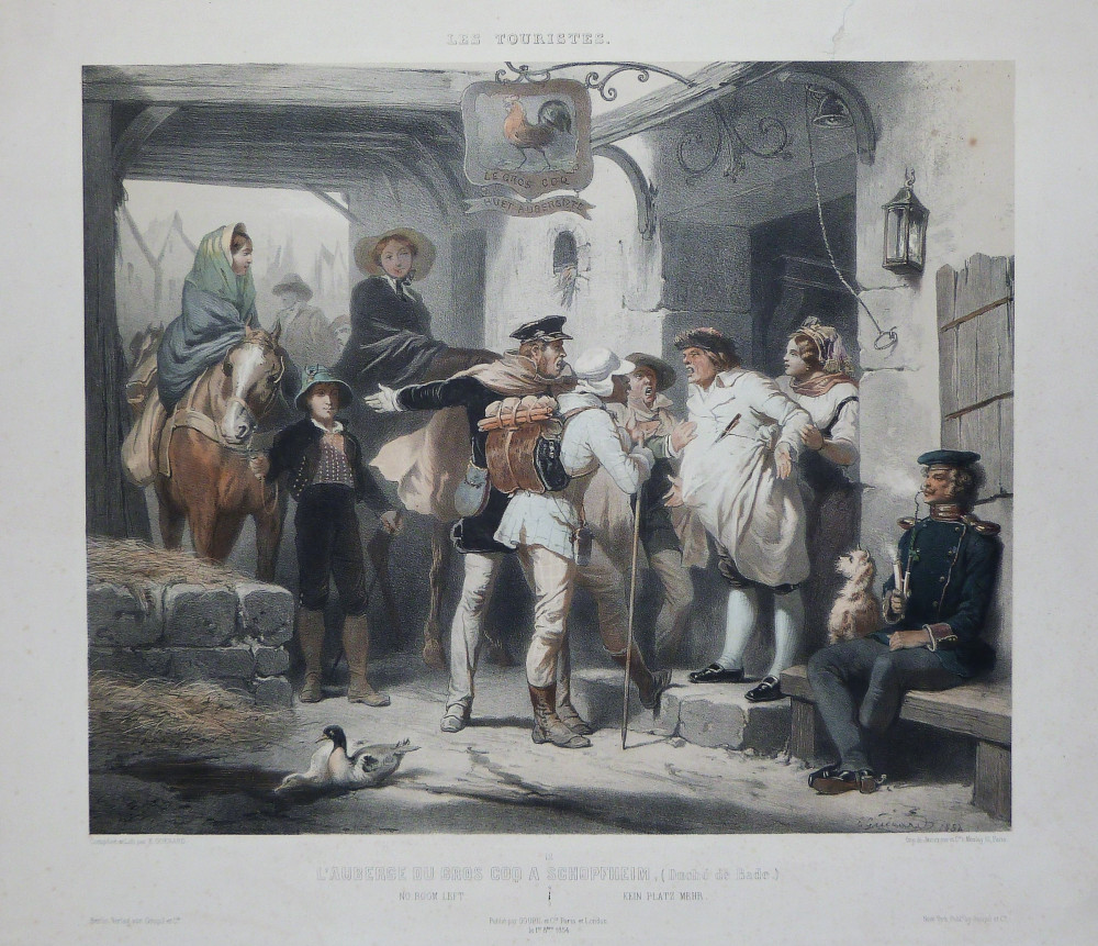L'auberge du Gros Coq a Schopfheim. Parigi, Goupil & C., 1854.