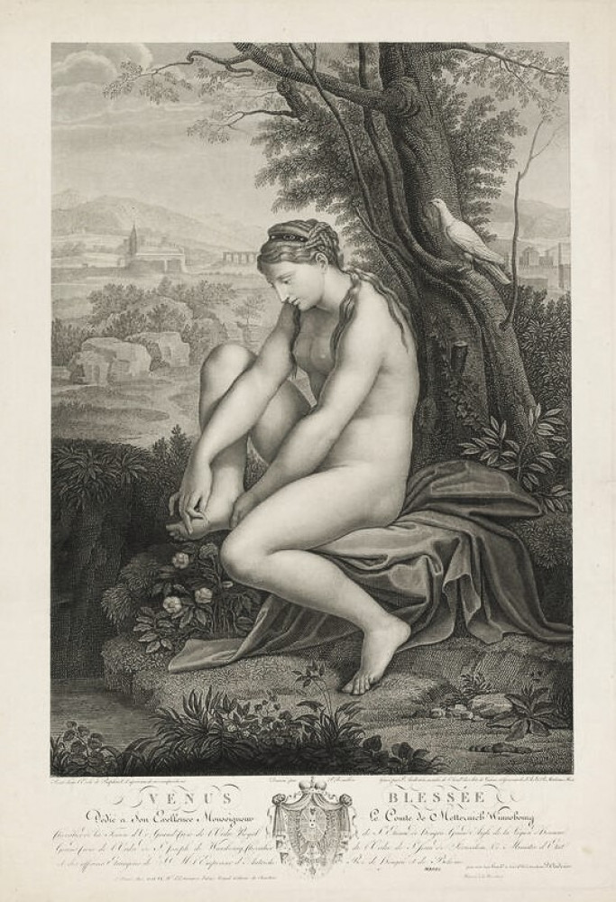 Venus blessée. Parigi, Dauty, 1810.