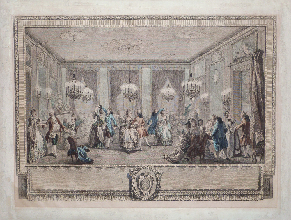 Le bal paré. Parigi, Antoine Jean Duclos, 1770 circa.