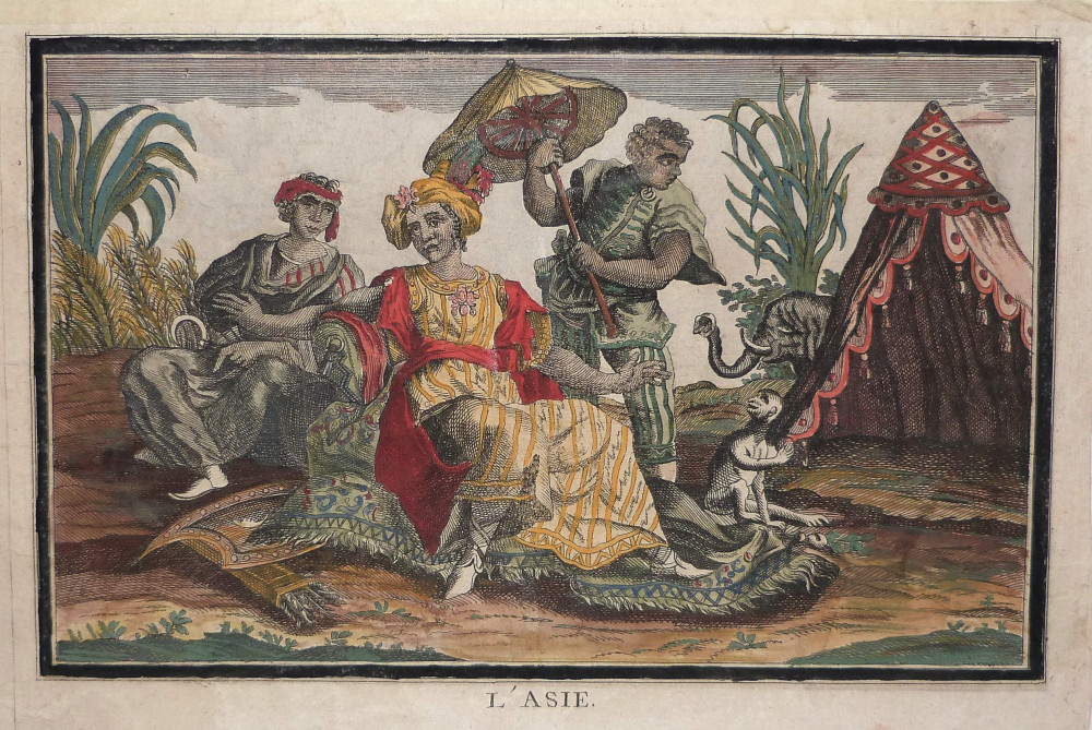 L’America - L’Europa -  L’Asia - L’Africa. Parigi, 1720-1730 circa.