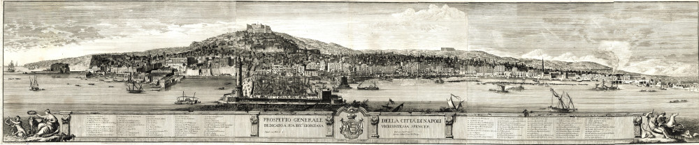 Prospetto generale della città di Napoli. Napoli, Ignazio Sclopis del Borgo, 1764.