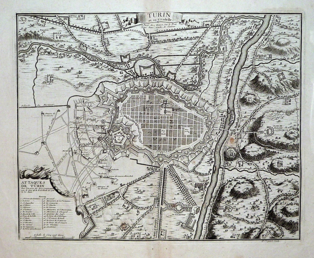 Turin et sa citadelle. Parigi, Danet, 1710 circa.