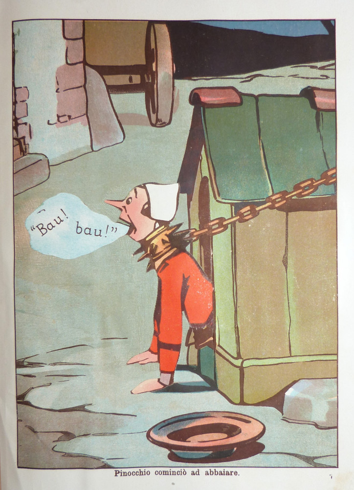 Collodi, Carlo. Pinocchio. Albo movibile. Firenze, Bemporad, s.d. (ma 1922).