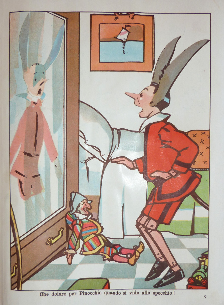 Collodi, Carlo. Pinocchio. Albo movibile. Firenze, Bemporad, s.d. (ma 1922).