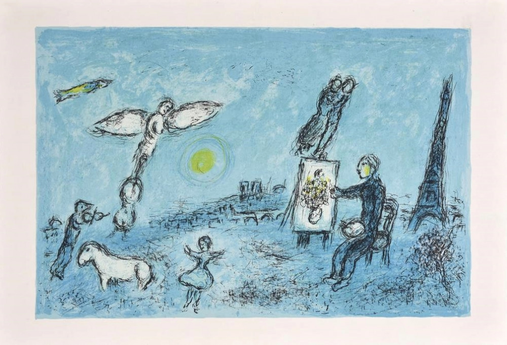 Chagall, Marc. Le Peintre et son double. Parigi, Mourlot, 1981.