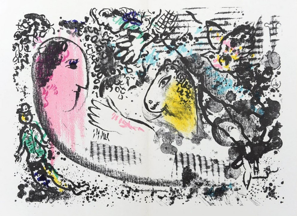 Chagall, Marc. Rêverie. Parigi, Mourlot, 1969.