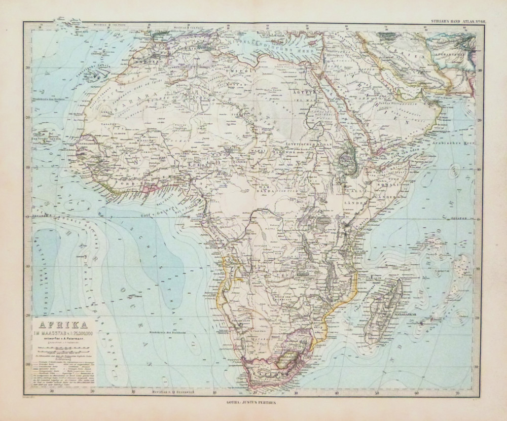 Afrika. Gotha, Justus Perthes, 1882.