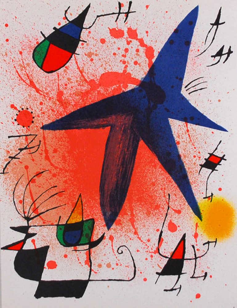 Mirò, Joan. La stella blu. Parigi, A. C. Marzo & C., 1972.