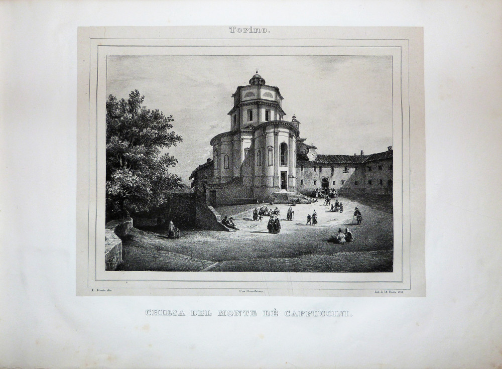Gonin, Enrico. Monumenti e siti pittoreschi della città e contorni di Torino. Torino, Pietro Marietti, 1836.