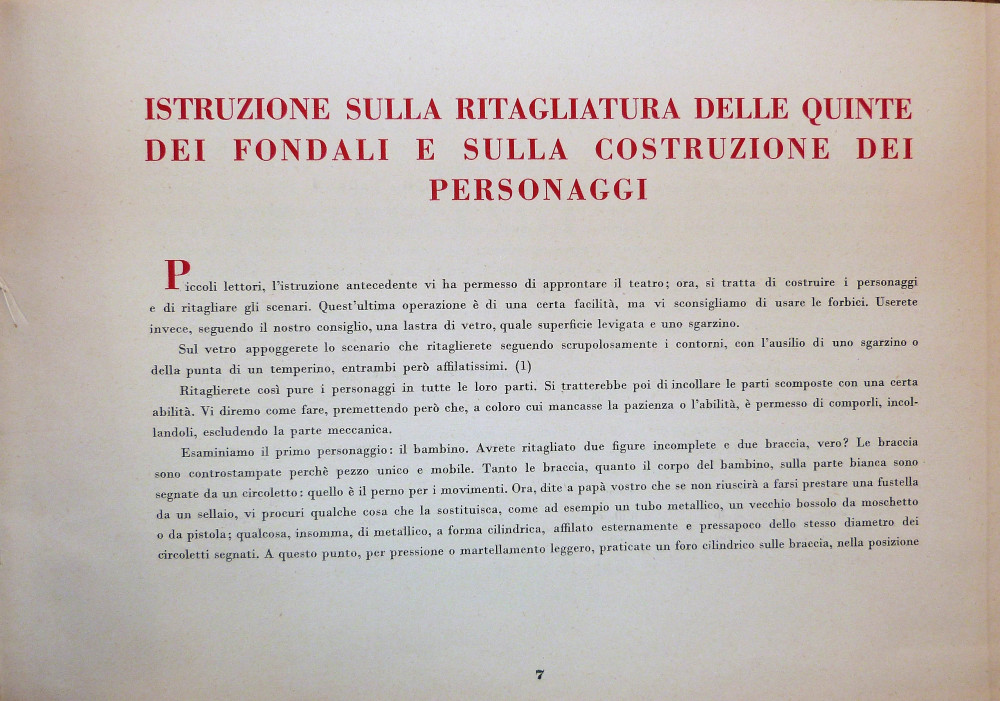 Teatrino - Merlino e Melissa. La leggenda di Amer Biblioteama. Milano,  Edizioni S.A.D.E.L., s.d. (1950 circa).