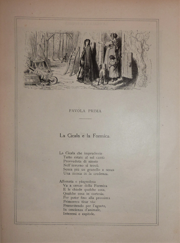 La Fontaine, Jean de - Doré, Gustave. Le favole. Milano, Sonzogno, 1889.
