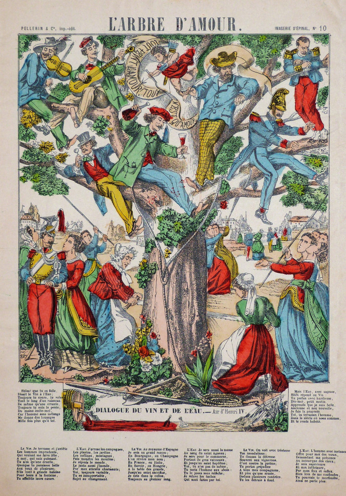 L Arbre D Amour Epinal Jean Charles Pellerin 1850 Circa Libreria Antiquaria Bourlot Dal 1848 Libri E Stampe Antiche