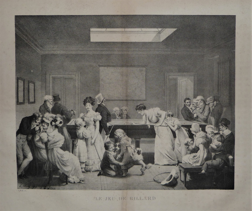 Le jeu de billard. Parigi, Villain, 1858.