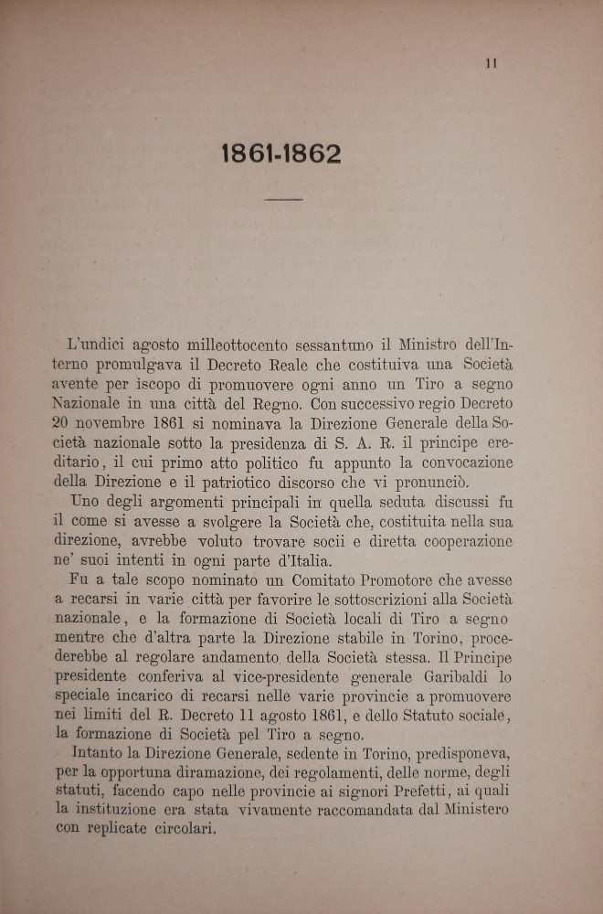 Annuario storico-statistico del tiro a segno nazionale italiano. Torino, Tipografia Letteraria, 1864.