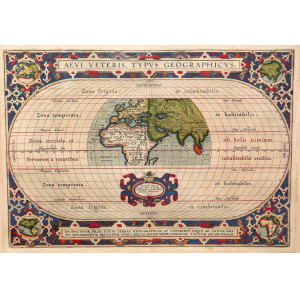 Aevi Veteris Typus Geographicus. Anversa, Abraham Ortelius, 1590. 