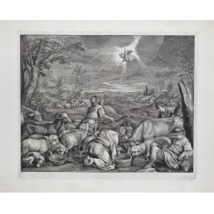 Annuncio ai pastori. Bassano del Grappa, Cornelis De Vissher, 1650-1660 circa. 