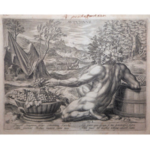 Autumnus. Amsterdam, Jan Sadeler, 1580 circa.