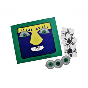 Baj, Enrico.  Calendario perpetuo in cartone. 1970 circa.