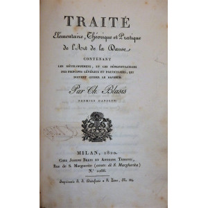 Blasis, Carlo. Traité elémentaire, théorique et pratique de l’art de la danse. Milano, Giuseppe Beati & Antonio Tenenti, 1820.