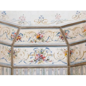 Bozzetto preparatorio di interno. Italia, 1880-1890 circa.