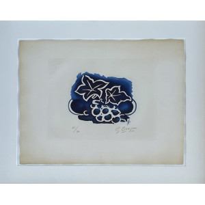 Braque, Georges. Feuilles et Raisins. Parigi, 1958.
