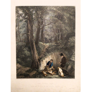 Caccia - The cover side. Londra, E. Brain, 1851.