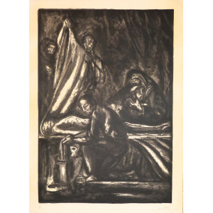 Carletti, Mario. (Dal Vangelo secondo Giovanni 19,40-42): «… Lo avvilupparono di lini con gli aromi...». Torino, 1966.