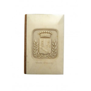 Carnet da ballo e portamonete in avorio con stemma 