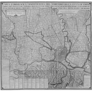 Carta corografica dimostrativa del territorio della città di Torino. Torino, Pietro Amati e Pio Tela, 1791. 