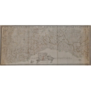 Carta de la Rivera de Genova con susverdaderos confines y caminos. C. E. d’Aderkas, 1747.